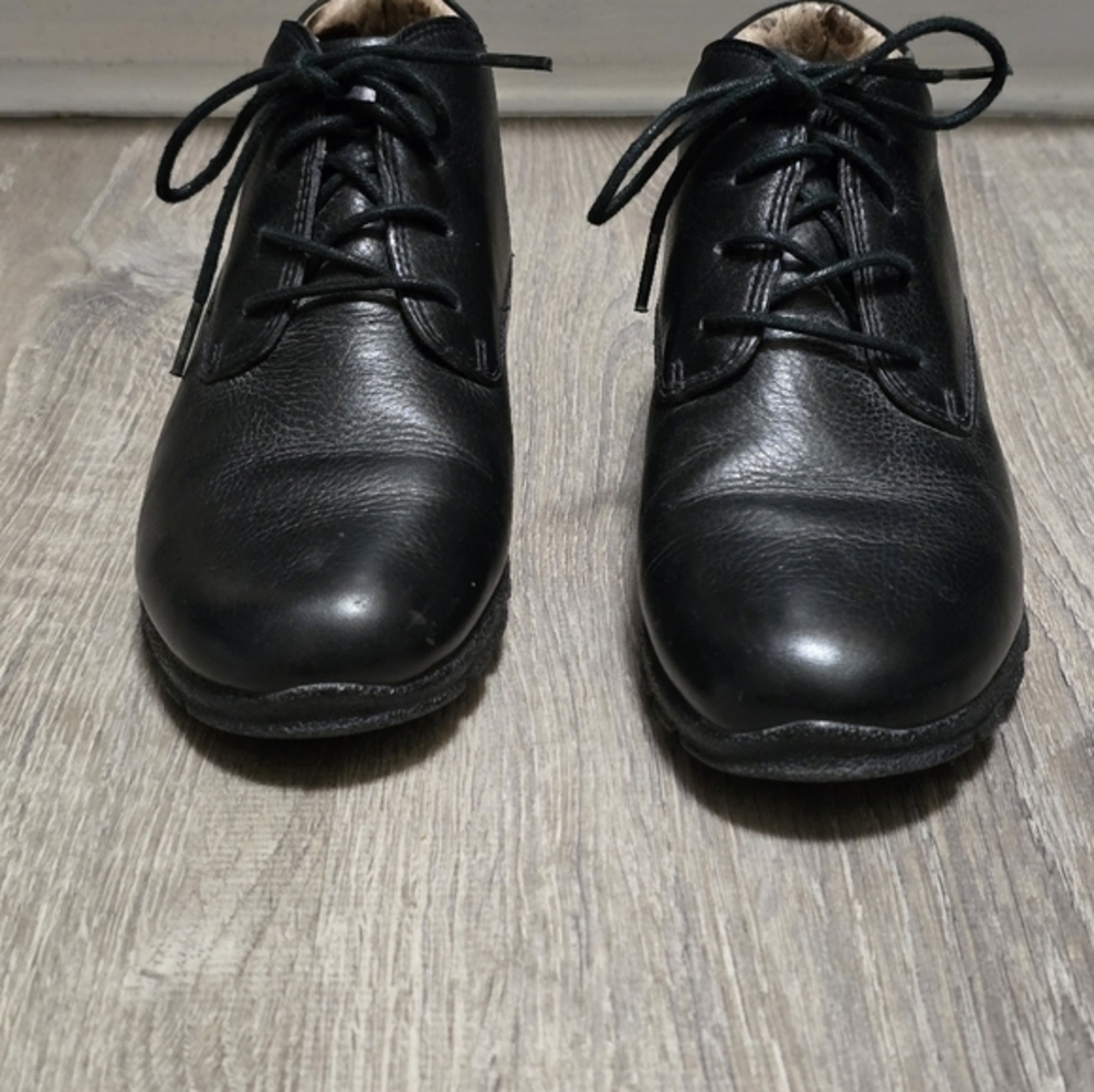 Moda by Propet Men's Black Leather Lace-up Shoes‎ Size 7